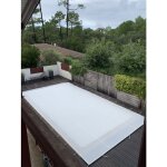 B�che hivernage filet blanc 350 g / m� trait�e anti - uv 1060 x 560 m pour piscine max. 10 x 5 m - fabrication ...