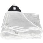 Bâche imperméable en pvc transparent de 365 gm² pour balcon - 035 mm - protection solaire épaisse et ... Bâche imperméable en pvc transparent de 365 gm² pour balcon - 035 mm - protection solaire épaisse et ...
