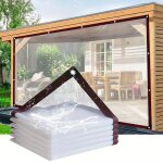 B�che imperm�able transparente 4�3m b�che �tanche transparente avec oeillets b�che imperm�able en pvc ...