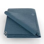 B�che lourde - poly�thyl�ne - bleu marine - 150g / m2 - 4x5m