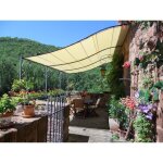 B�che pergola - 4m x 2. 50m - toile 640g - m� - beige - �tanche anti - uv & ultra r�sistante