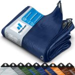 Bâche de protection imperméable 140 g / m² bleu 3 x 5 m Bâche de protection imperméable 140 g / m² bleu 3 x 5 m
