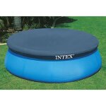 Bche de protection pour piscine autostable - intex -  457 m - bleu