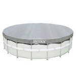 Bche de protection pour piscine ronde intex 28041 - deluxe avec tamis dcoulement - 549m