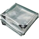 B�che protection pvc transparent 2x15m pour meubles jardin r�sistante froid pluie gel