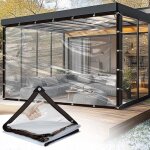 B�che de protection transparente - mich - 2x2 m - imperm�able en pvc - avec ?illets - transparence 90% ...
