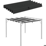 B�che de rechange pour pavillons de 3 x 3 m avec trous de drainage 250 x 255 m gris fonc�