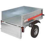 B�che pour remorque norauto mod�le p1200 - dimensions b�che : 124cm x 87cm x 12cm - coloris gris