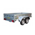 B�che pour remorque trelgo mod�le nfb 254 - dimensions b�che : 257cm x 135cm x 12cm - coloris gris