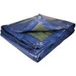 Bche renforce - 4x5 m - ultra rsistante - 140 g / m -  ?illets : 50 mm - vert - polythylne