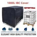 Bche rservoir deau ibc 1000 l couverture container citerne eau pluie avec fermeture clair coupe - ...