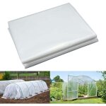 B�che serre plastique transparente tunnel 2x8m poly�thyl�ne extra - �pais jardin l�gumes tomates couverture ...