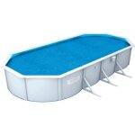 B�che solaire bestway pour piscine hors sol ovale power steel 300x200x84cm - bleu