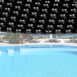 Wiltec b�che � bulles solaire ronde pour piscine � 5 m 400 � en pe couleur noire couverture piscine chauffage ...