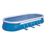 B�che solaire pour piscine hors - sol d�tachable bestway fast set ovale 732x366 cm