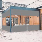 B�che transparente 2x2. 5m ezcasch imperm�able avec fermeture �clair - r�sistante aux intemp�ries