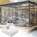 B�che transparente ext�rieure - mich - 3x3 m - r�siste au vent fort - ?illets r�sistants � la rouille ...