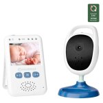 Badabulle babyphone cam�ra port�e de 250m �cran 24 zoom x2 support mural inclus base rotative