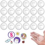 Badges personnalis�s 58mm 30 pi�ces + �pingles ronds transparent acrylique diy porte - nom v�tements ...