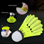 Badminton lot de 6 volant en nylon professionnel jaune