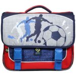 Cartable bagtrotter 38 cm ligue 1 uber eats football gris - enfant - gar�on