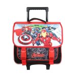 Cartable à roulettes - bagtrotter - marvel avengers - rouge et gris - blanc - enfant Cartable à roulettes - bagtrotter - marvel avengers - rouge et gris - blanc - enfant