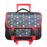Bagtrotter cartable  roulettes 38 cm minecraft noir