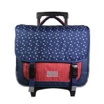 Bagtrotter cartable  roulettes 38 cm phileas bleu usa