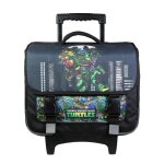 Bagtrotter cartable � roulettes 38 cm tortues ninja noir