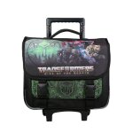 Cartable à roulettes - bagtrotter - transformers - pour enfant - noir et vert - synthétique Cartable à roulettes - bagtrotter - transformers - pour enfant - noir et vert - synthétique