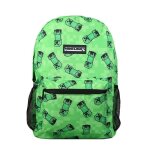 Bagtrotter sac  dos 1 compartiment minecraft jeu vido vert