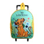 Sac � dos � roulettes maternelle le roi lion - bagtrotter - vert - l25 x l12 x h32 cm - enfant - synth�tique ...