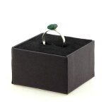 Bague - abijoux - emeraude brut - plaqu� argent - taille r�glable - 7. 59 ct