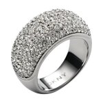Bague - dkny - jewelry essential nj1561040505 - acier inoxydable - argent - femme