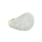 Bague femme - esprit - nyxia - oxyde de zirconium - plaqu or rose - taille 18