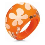 Bague - folli follie - taille 12 - couleur orange - femme - bijoux fantaisie Bague - folli follie - taille 12 - couleur orange - femme - bijoux fantaisie