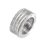Bague - joyful - argent 925 - diam�tre 18mm - 8 anneaux - homme