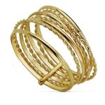 Bague en or 18 carats bracelet hebdomadaire fils lisses et tress�s