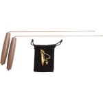 Baguettes de sourcier en cuivre - lot de 2 baguettes avec manche en bois pour un rangement pratique - ...