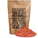 Baies de goji vivarini s�ch�es sans pesticides sans sucre 100% naturell & vegan 250g