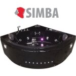 Baignoire balneo 150 x 150 cm jacuzzi haute bain tourbillon massante dolphin spa