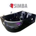 Baignoire balneo bain jacuzzi angle orion tourbillon massante 180 x 120 cm spa chromotherapie Baignoire balneo bain jacuzzi angle orion tourbillon massante 180 x 120 cm spa chromotherapie