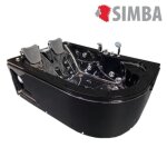 Baignoire balneo black havana haute bain tourbillon massante 170 x 115 cm spa Baignoire balneo black havana haute bain tourbillon massante 170 x 115 cm spa