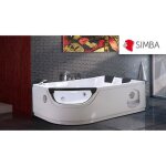 Baignoire baln�o massante angle haute bain tourbillon jacuzzi elite 120 x 180 cm