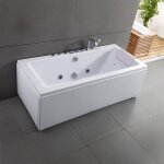 Baignoire baln�o sikinos white jets 170 x78 x60 cm by spalina - blanc - 170 x78 x60 cm