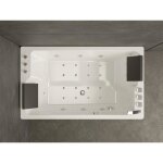 Baignoire balno - spalina - brava duo - 2 places - jets eau / air - acrylique blanc 170x100 cm