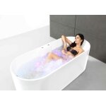 Baignoire balno - spalina - ukio black - acrylique - 175 x 75 cm - installation au sol