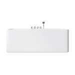 Baignoire lot acrylique blanc rectangulaire 180x80x58cm avec trop plein et robinetterie - mai & mai ...