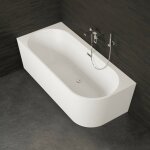 Baignoire ilot capri 170 gauche blanche 170 x76 x58 cm by spalina - blanc - 170 x76 x58 cm Baignoire ilot capri 170 gauche blanche 170 x76 x58 cm by spalina - blanc - 170 x76 x58 cm