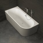 Baignoire ilot capri 170 gauche grise 170 x76 x58 cm by spalina - gris - 170 x76 x58 cm Baignoire ilot capri 170 gauche grise 170 x76 x58 cm by spalina - gris - 170 x76 x58 cm